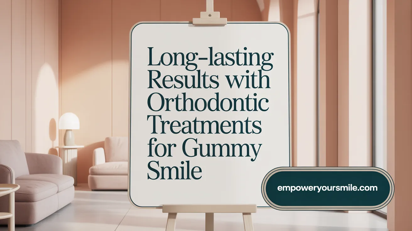 Long-Lasting Results with Orthodontic Treatments for Gummy Smile
