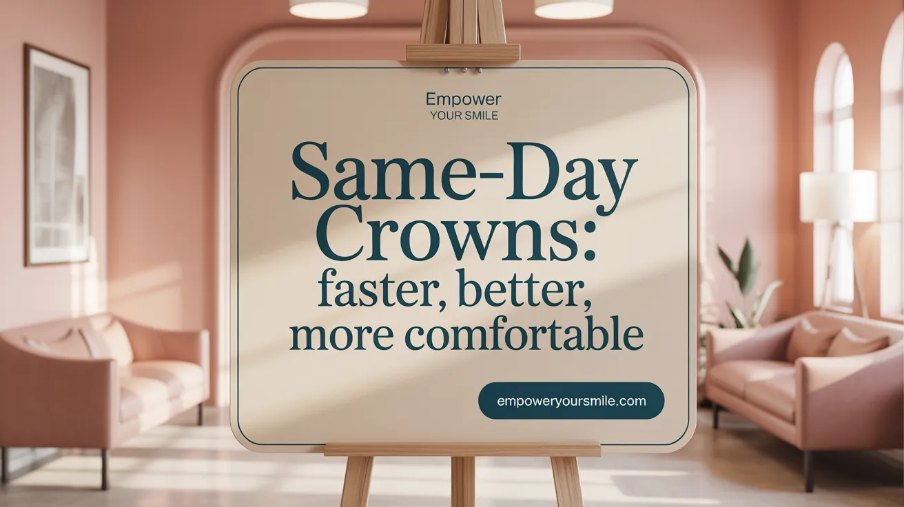 Same-Day Crowns: Faster, Better, More Comfortable