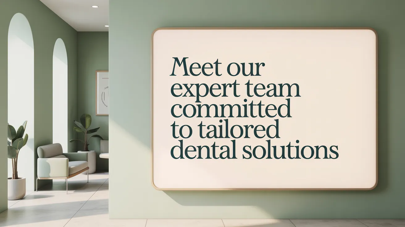 Meet Our Expert Team Committed to Tailored Dental Solutions.