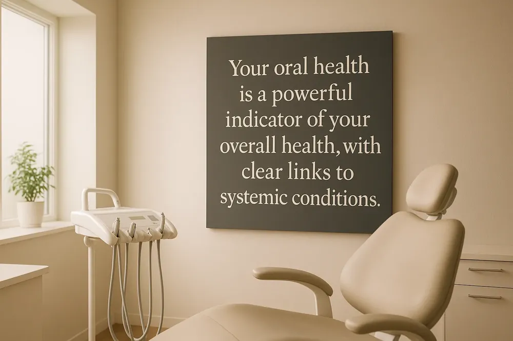 Your oral health is a powerful indicator of your overall health, with clear links to systemic conditions.
