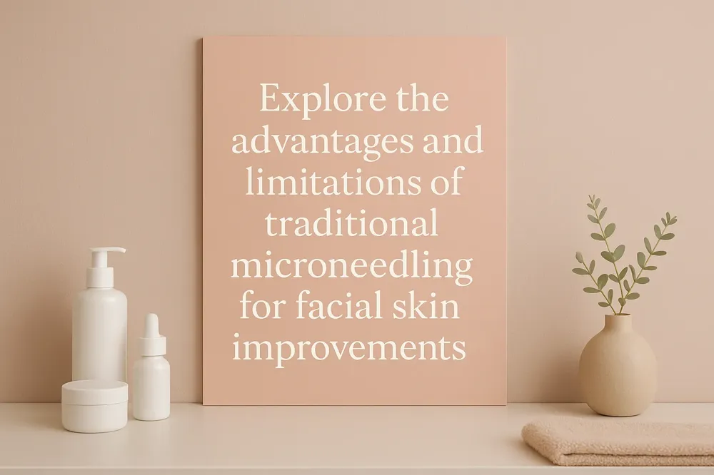Explore the advantages and limitations of traditional microneedling for facial skin improvements.
