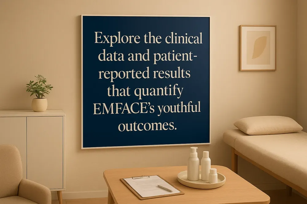Explore the clinical data and patient-reported results that quantify EMFACE's youthful outcomes.