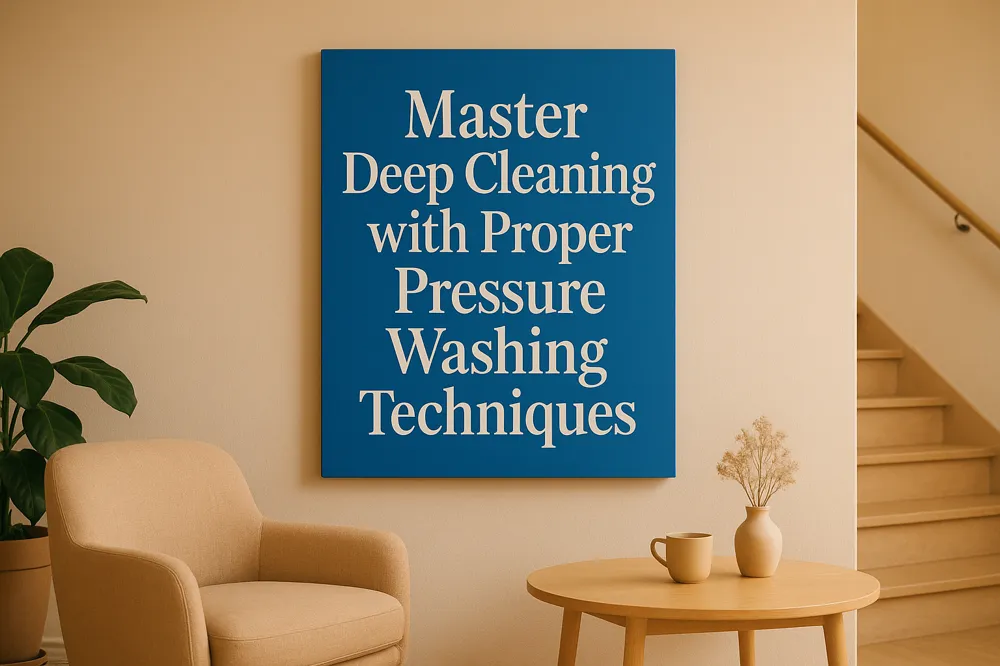 Master Deep Cleaning with Proper Pressure Washing Techniques