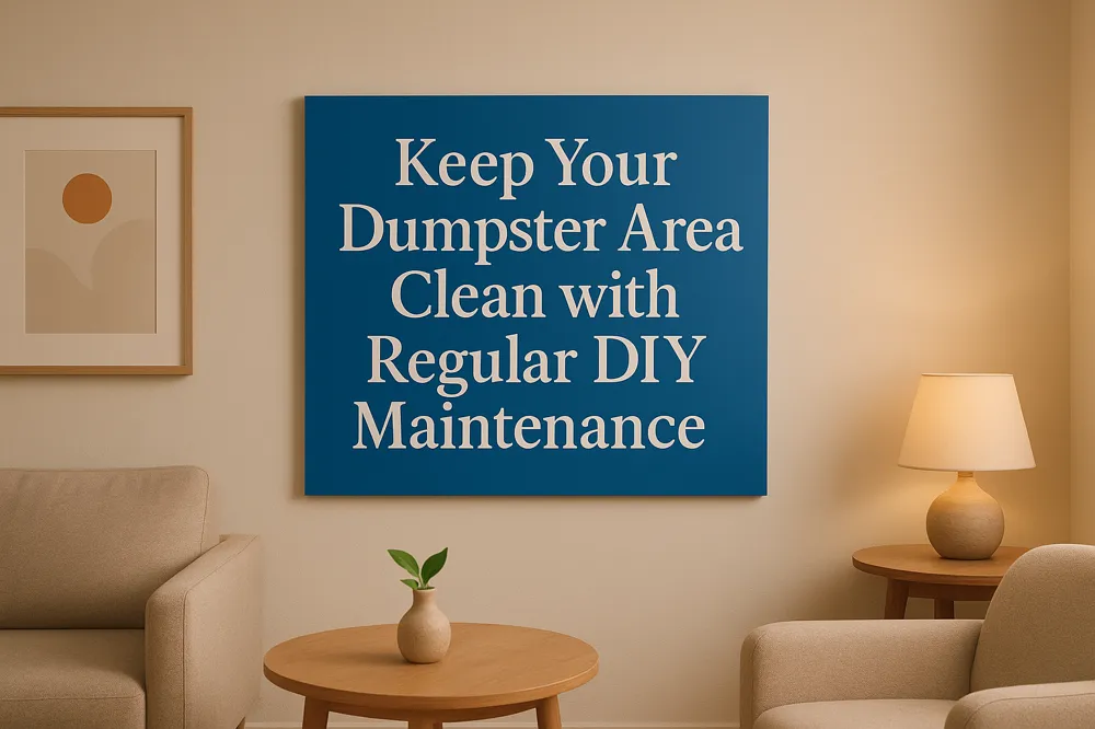 Keep Your Dumpster Area Clean with Regular DIY Maintenance
