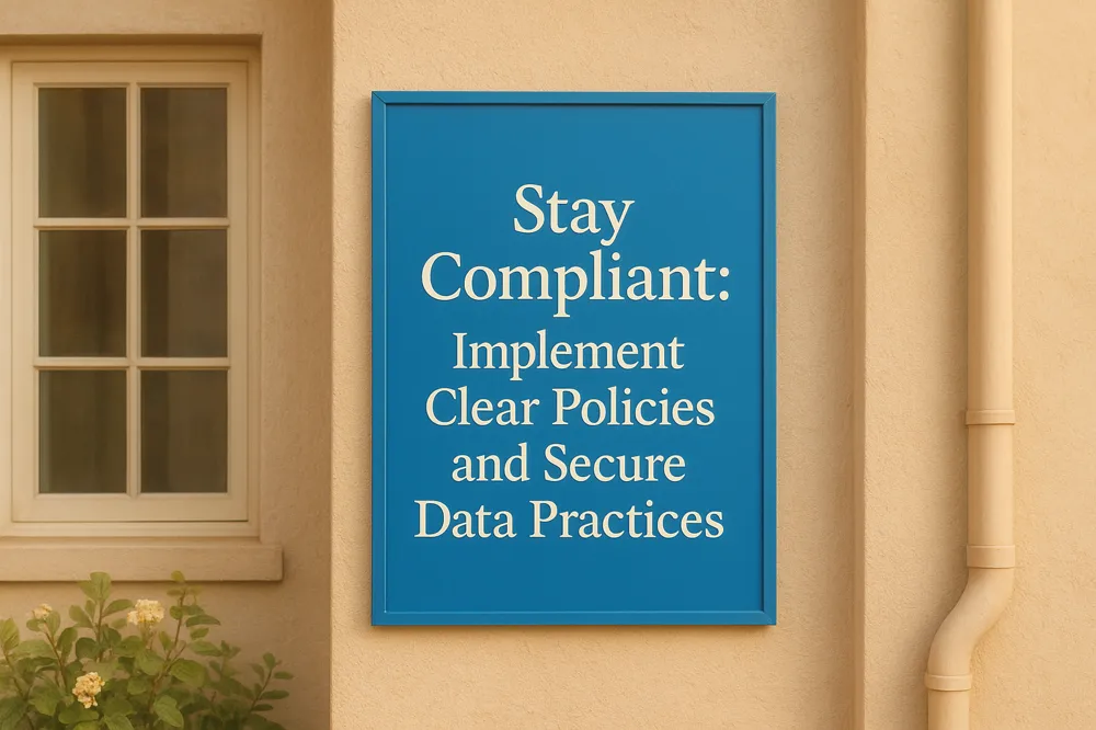 Stay Compliant: Implement Clear Policies and Secure Data Practices