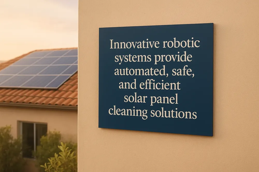Innovative robotic systems provide automated, safe, and efficient solar panel cleaning solutions.