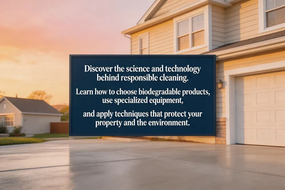 Discover the science and technology behind responsible cleaning. Learn how to choose biodegradable products, use specialized equipment, and apply techniques that protect your property and the environment.