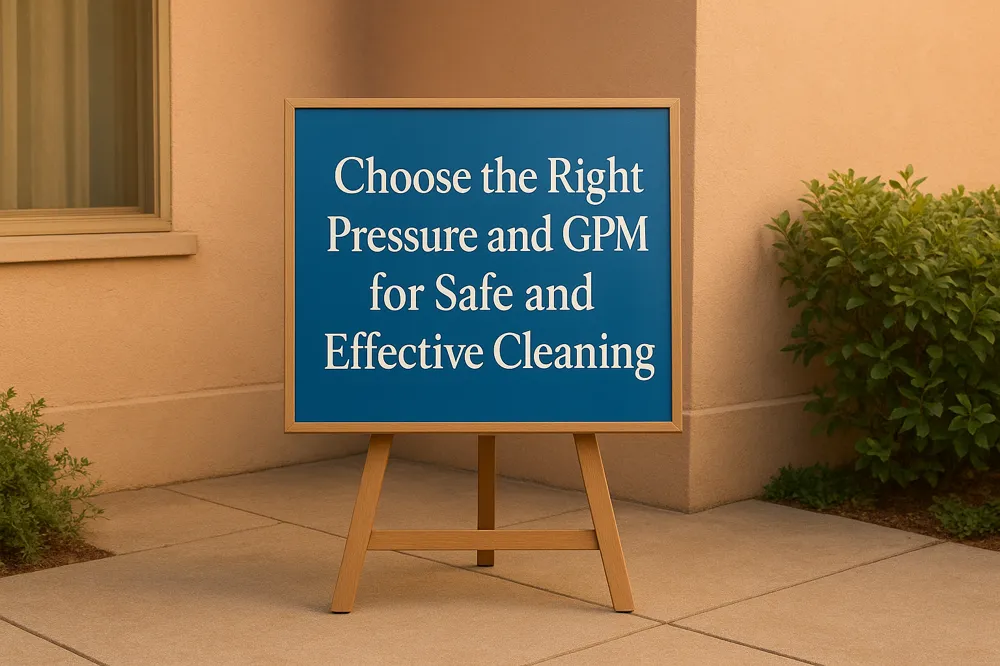 Choose the Right Pressure and GPM for Safe and Effective Cleaning