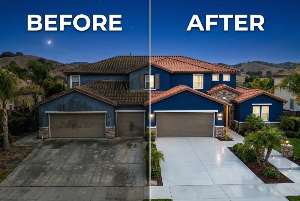 Soft‑washing with reclaimed water cuts potable‑water use by up to 80% and helps meet California Clean Water Act mandates while reducing storm‑water fees.