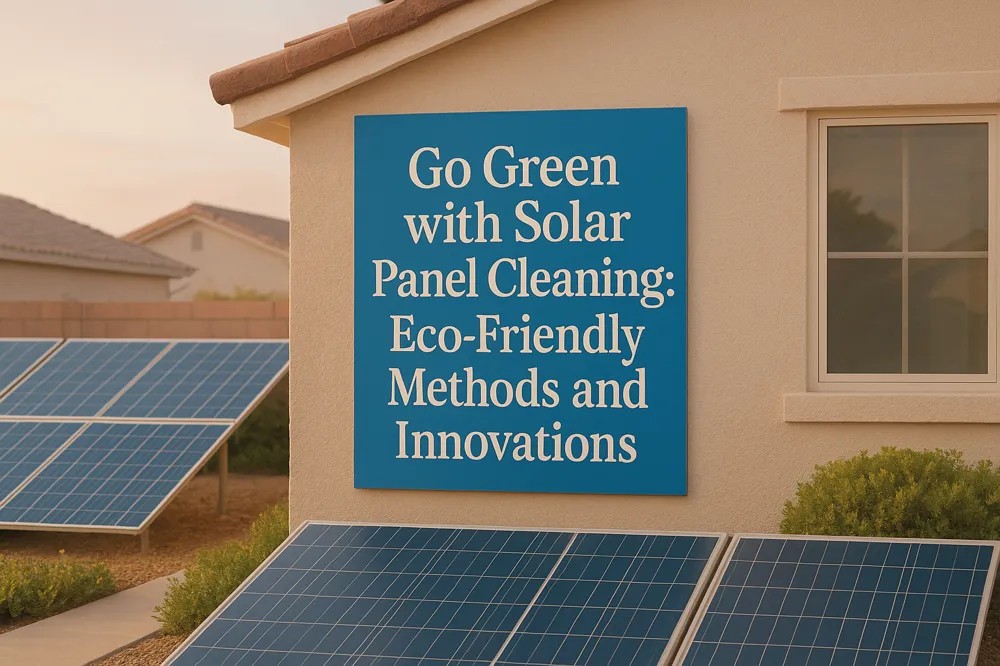 Go Green with Solar Panel Cleaning: Eco-Friendly Methods and Innovations