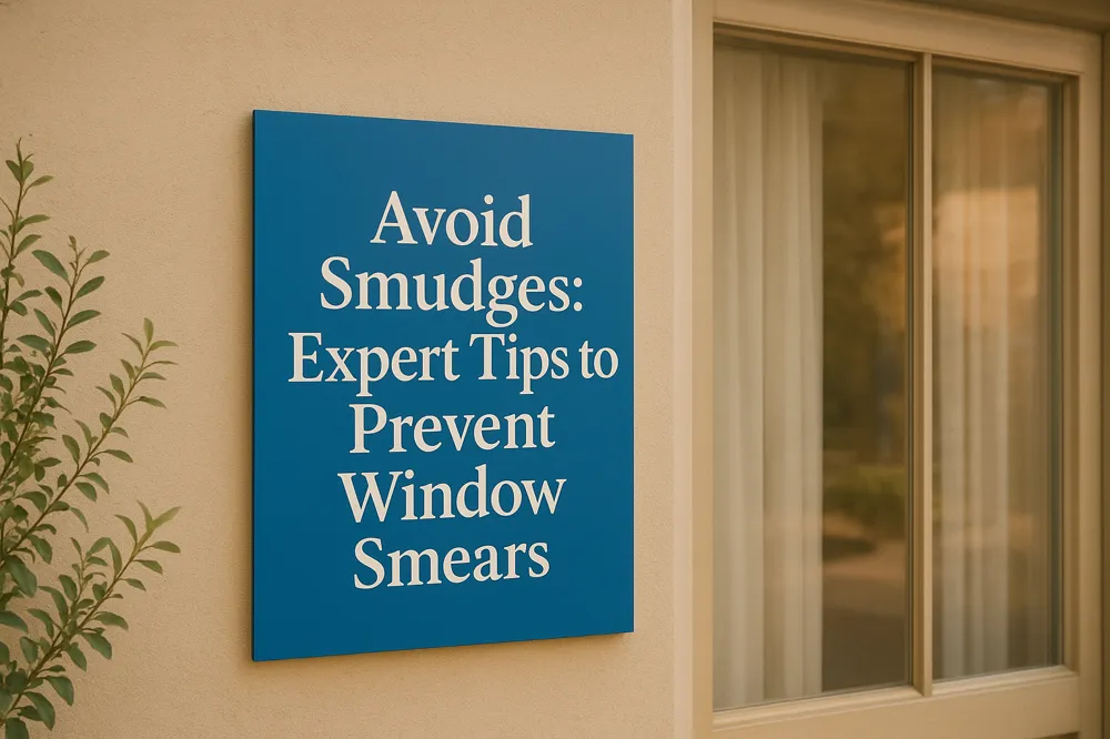 Avoid Smudges: Expert Tips to Prevent Window Smears
