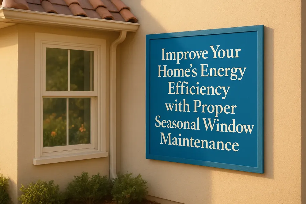 Improve Your Home’s Energy Efficiency with Proper Seasonal Window Maintenance