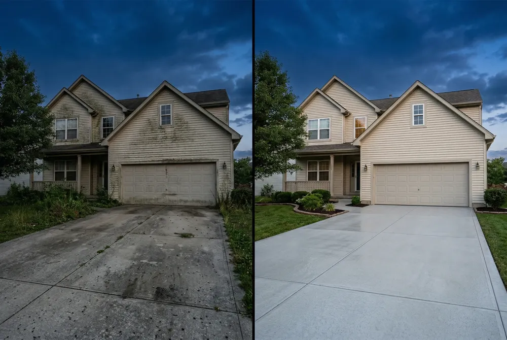 Apply biodegradable, phosphate‑free cleaners (e.g., Dawn‑vinegar blend) for 5‑10 min, rinse, and seal; follow Santa Barbara water‑conservation guidelines.