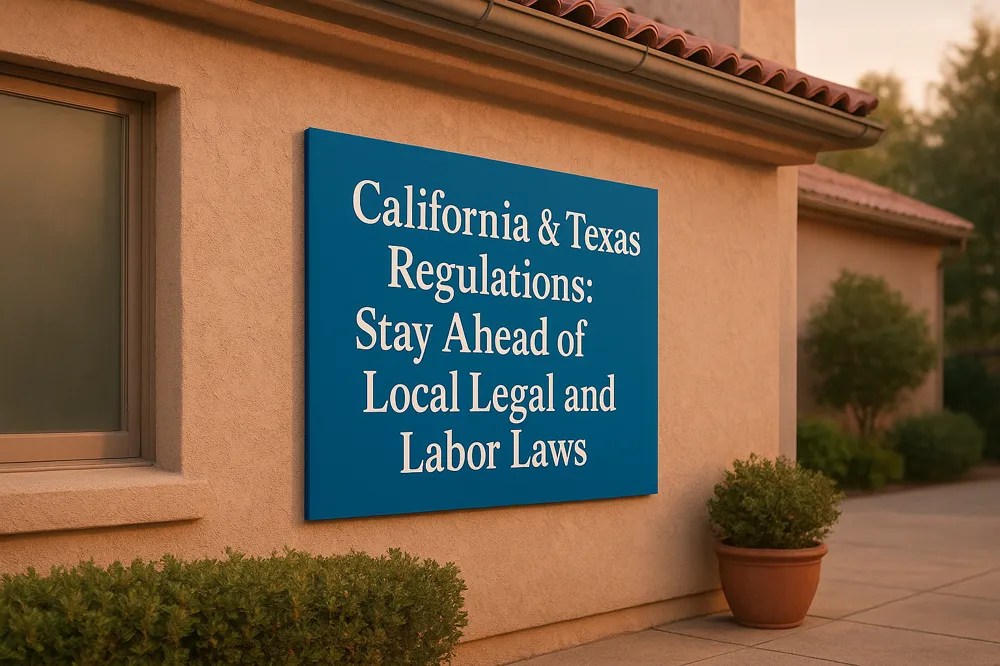 California &amp; Texas Regulations: Stay Ahead of Local Legal and Labor Laws