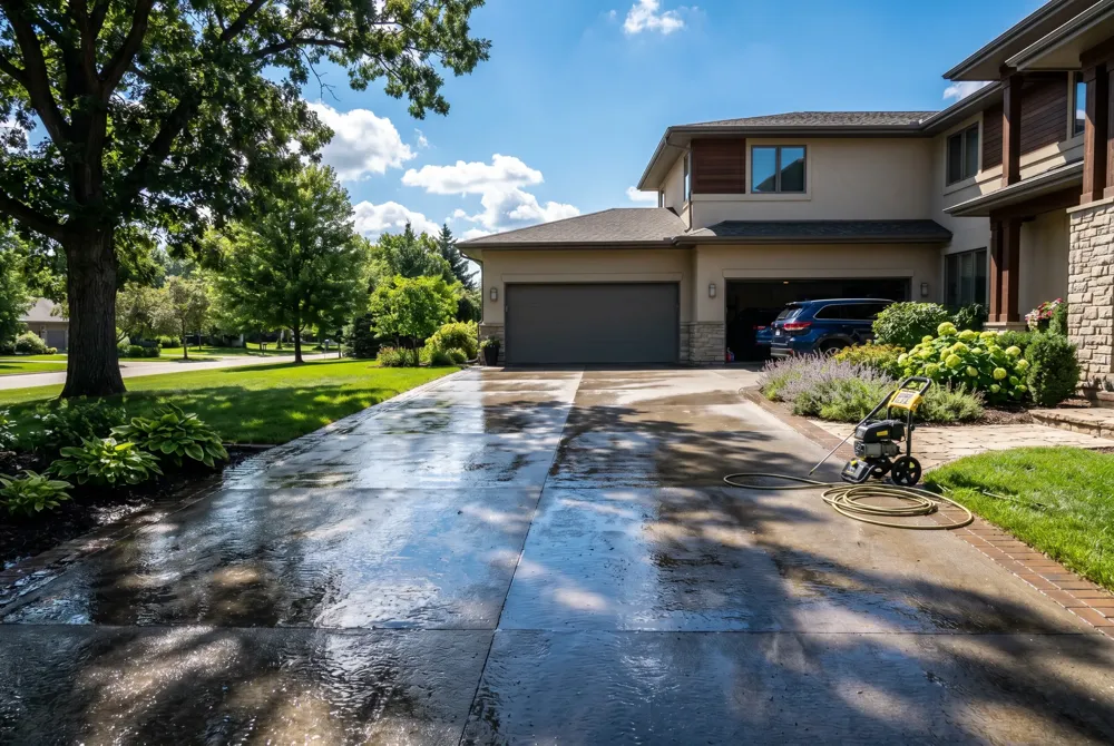 Expect $0.30‑$0.75 / sq ft for concrete sealing; combined pressure‑wash &amp; seal packages average $1.00 / sq ft, with free on‑site estimates covering crack repair and prep.