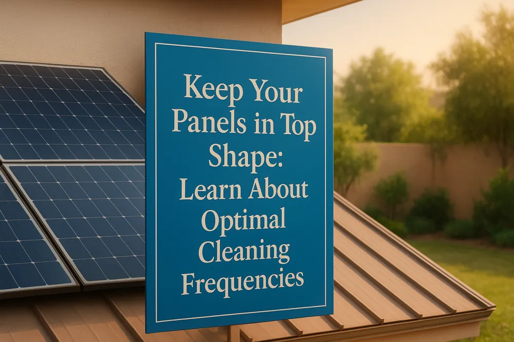 Keep Your Panels in Top Shape: Learn About Optimal Cleaning Frequencies