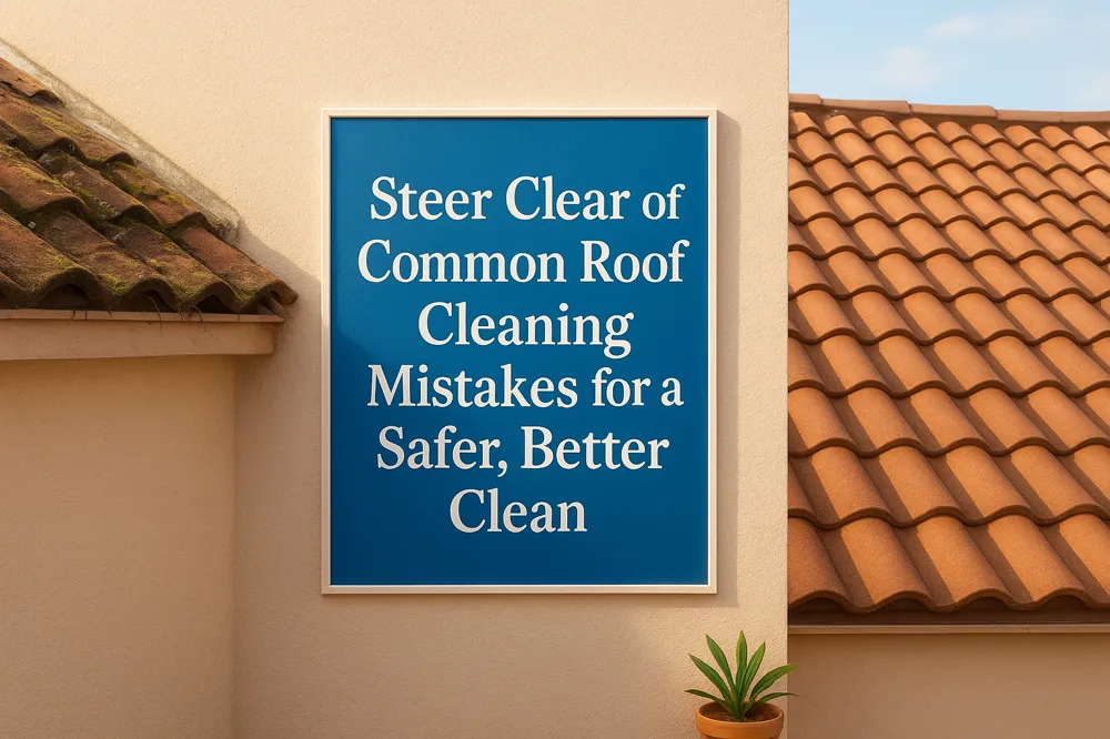 Steer Clear of Common Roof Cleaning Mistakes for a Safer, Better Clean