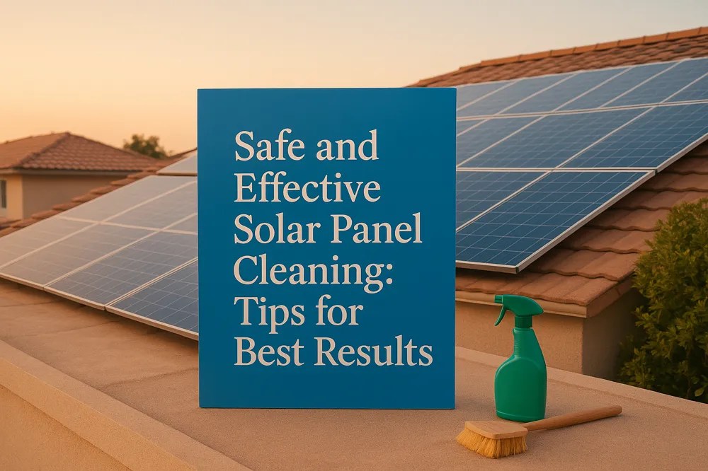 Safe and Effective Solar Panel Cleaning: Tips for Best Results