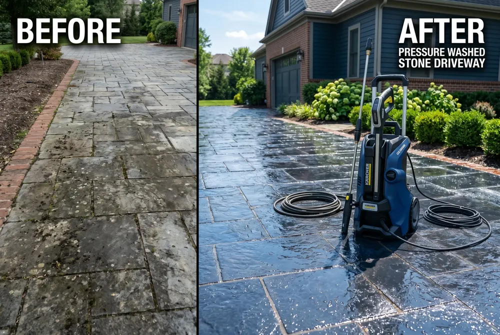 Biodegradable granules (Zep Dumpster Fair, Citro‑Fresh, SKIDEW) and enzymatic disinfectants paired with hot‑water pressure washing neutralize odors, deter pests and comply with California water‑quality rules.