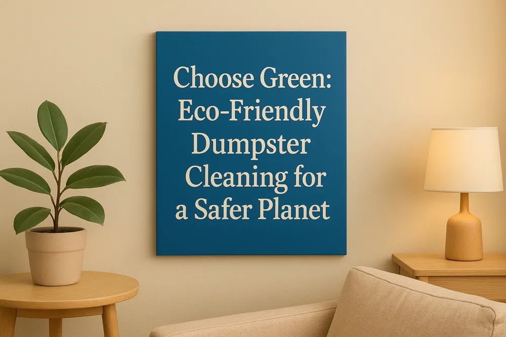 Choose Green: Eco-Friendly Dumpster Cleaning for a Safer Planet