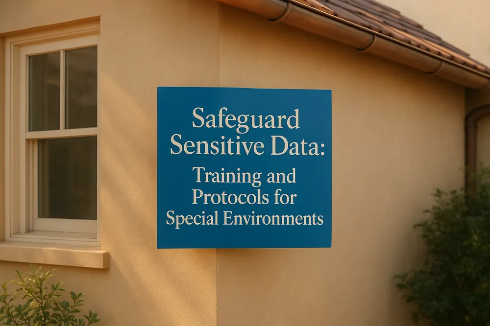 Safeguard Sensitive Data: Training and Protocols for Special Environments