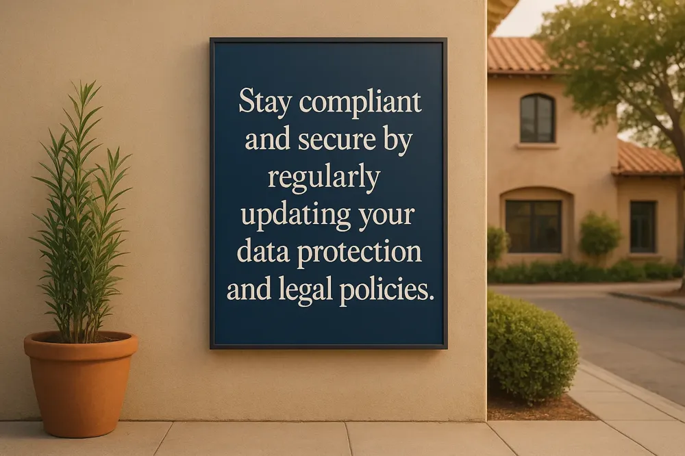 Stay compliant and secure by regularly updating your data protection and legal policies.