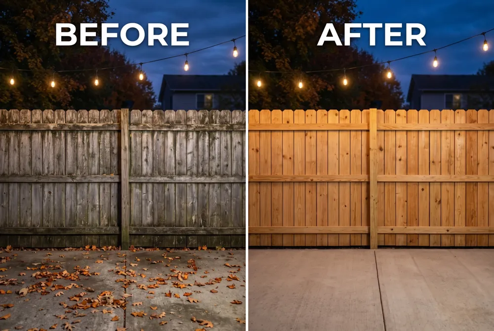 Spring and fall with 50‑75 °F, 40‑60 % humidity, and winds under 10 mph give optimal detergent dwell time and prevent streaks or mold re‑growth.