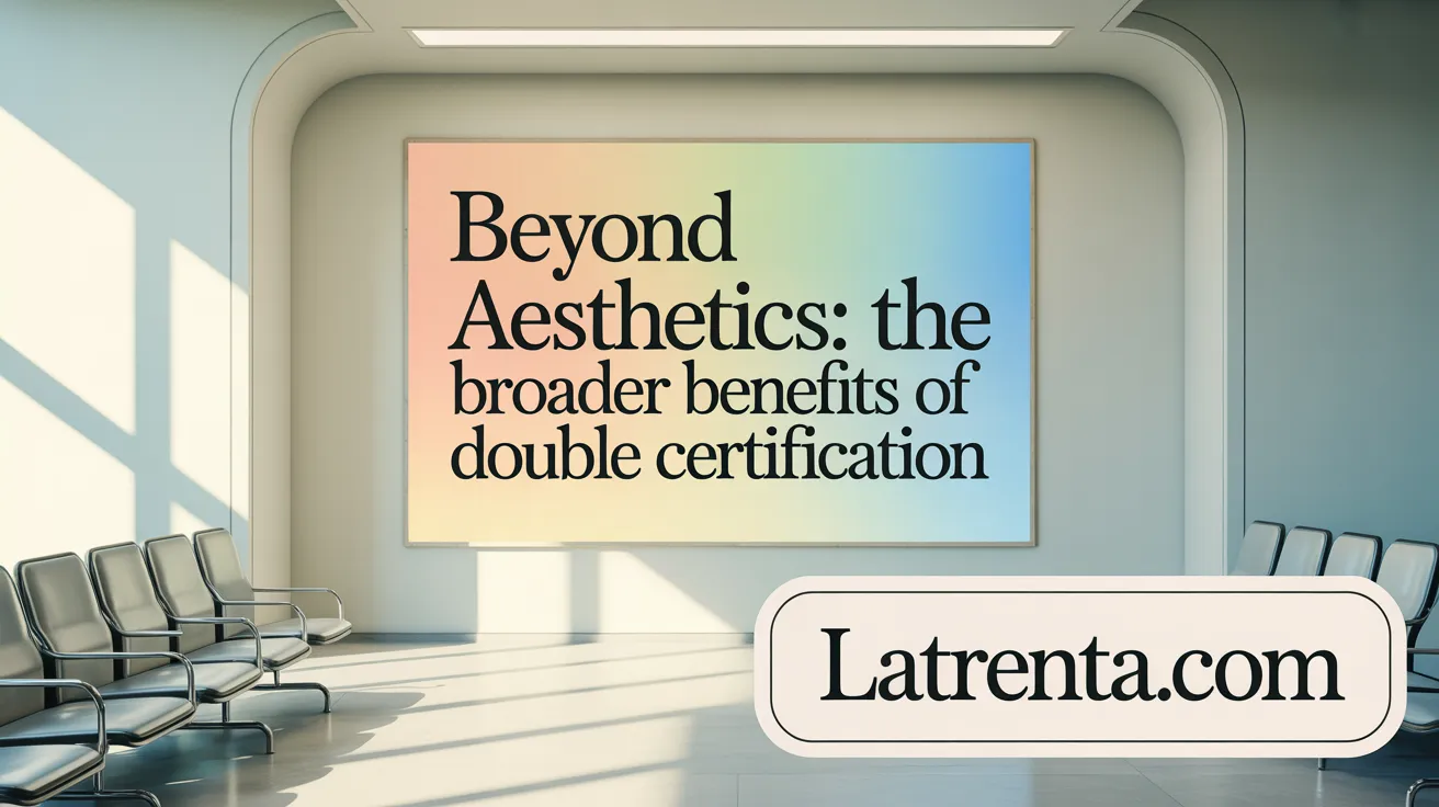 Beyond Aesthetics: The Broader Benefits of Double Certification