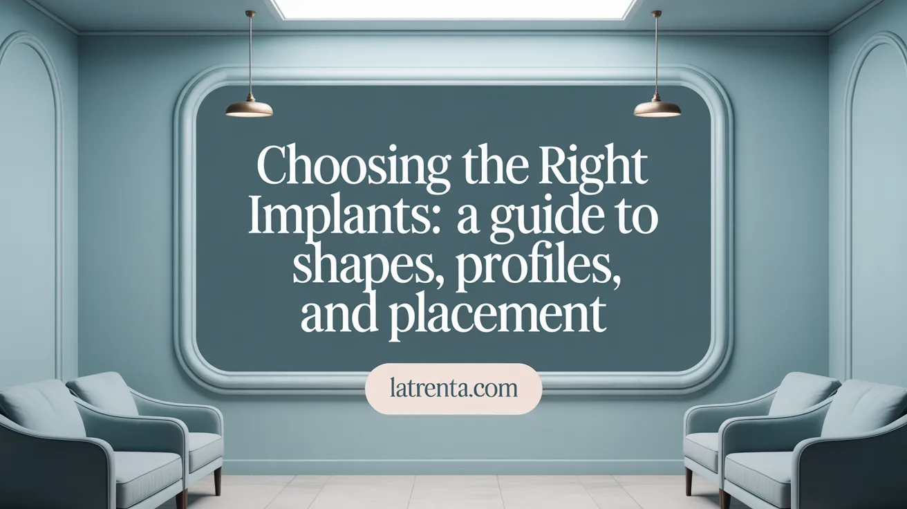 Choosing the Right Implants: A Guide to Shapes, Profiles, and Placement