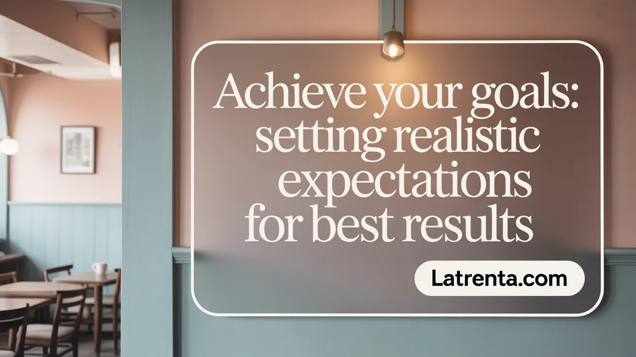 Achieve Your Goals: Setting Realistic Expectations for Best Results