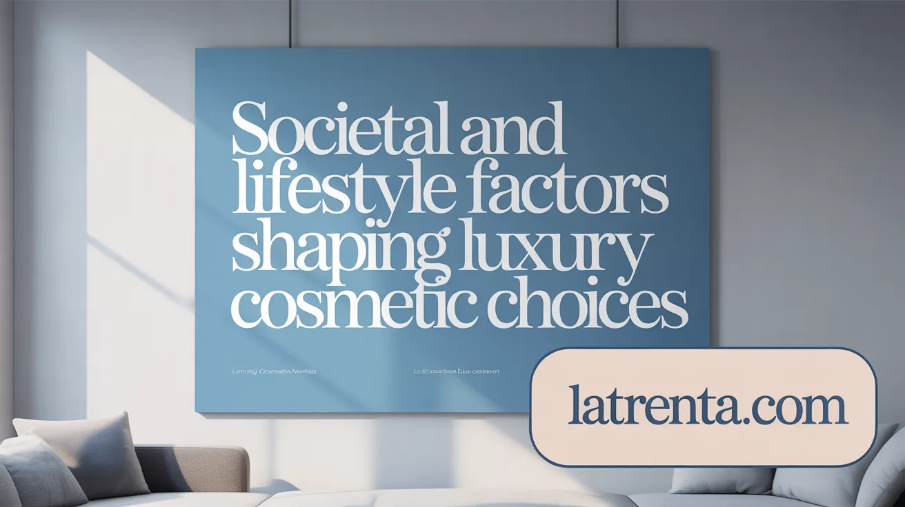 Societal and Lifestyle Factors Shaping Luxury Cosmetic Choices