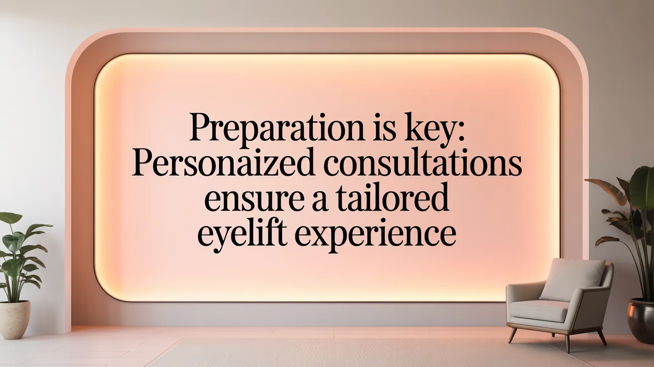 Preparation Is Key: Personalized Consultations Ensure a Tailored Eyelift Experience