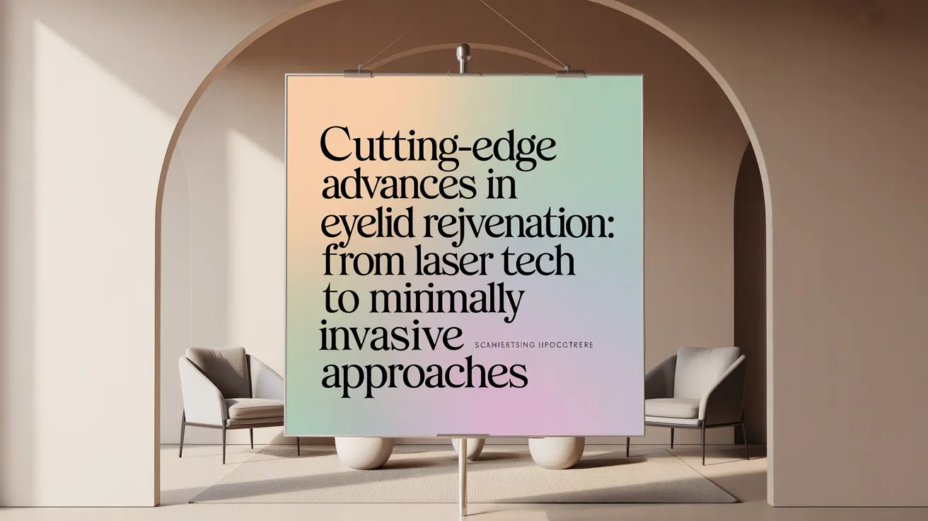 Cutting-Edge Advances in Eyelid Rejuvenation: From Laser Tech to Minimally Invasive Approaches
