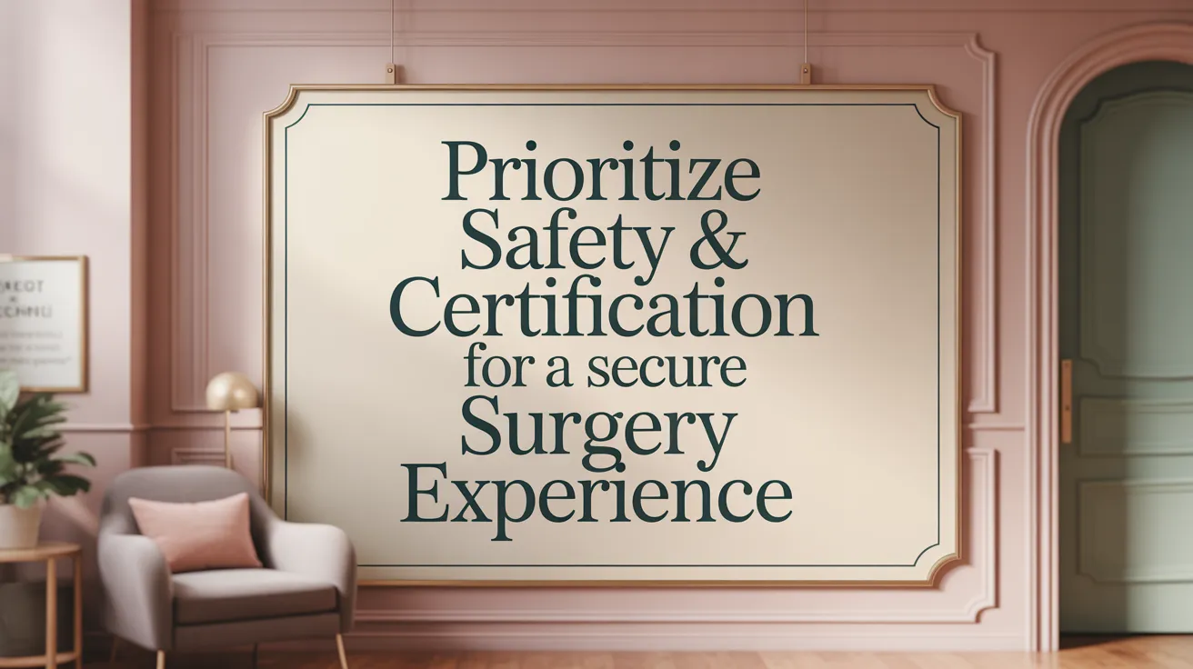 Prioritize Safety & Certification for a Secure Surgery Experience