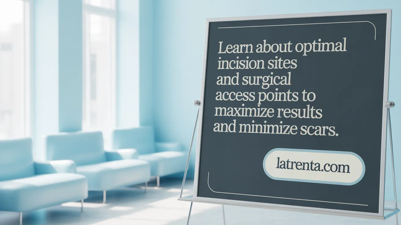 Learn about optimal incision sites and surgical access points to maximize results and minimize scars.