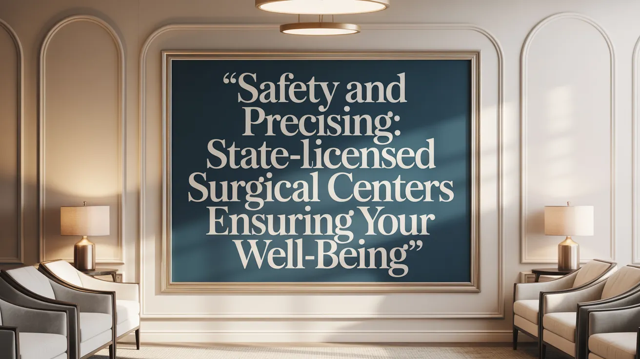 Safety and Precision: State-Licensed Surgical Centers Ensuring Your Well-Being