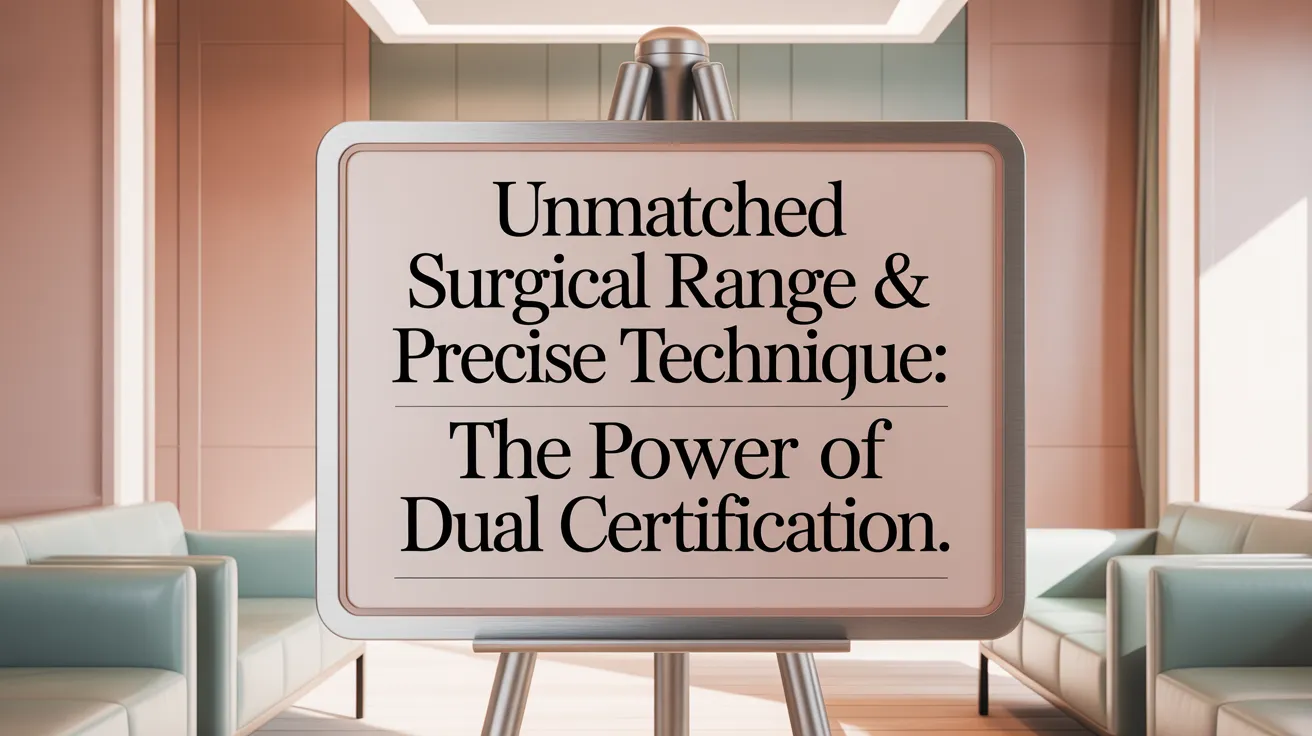 Unmatched Surgical Range & Precise Technique: The Power of Dual Certification