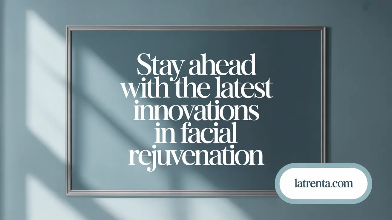 Stay Ahead with the Latest Innovations in Facial Rejuvenation