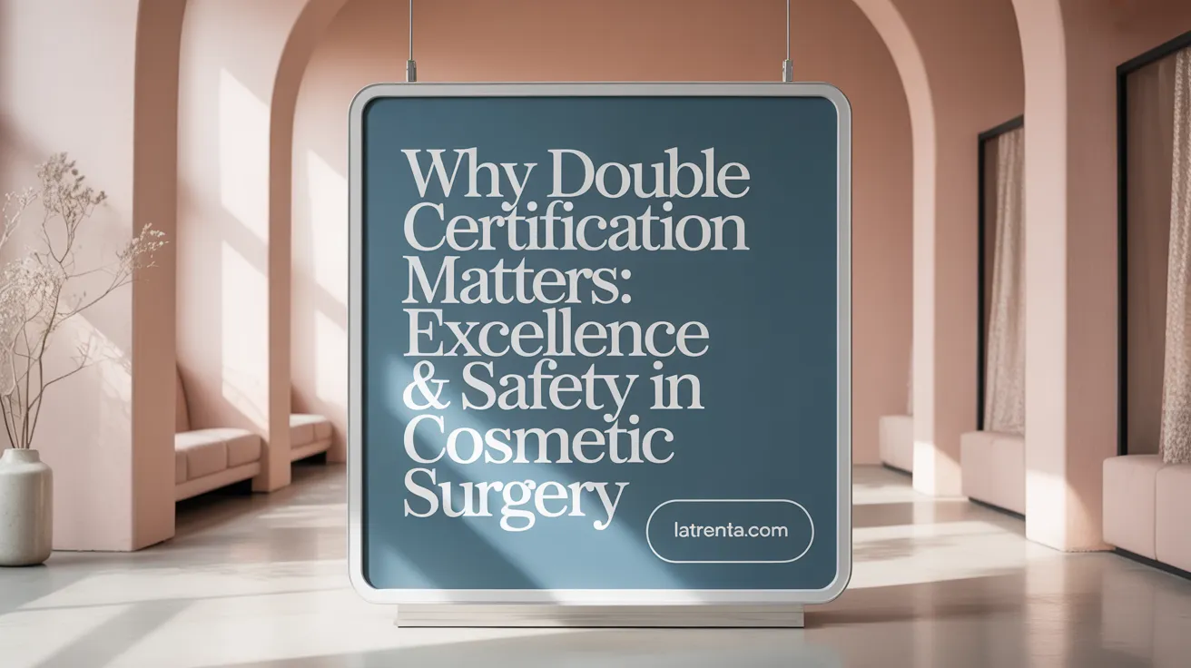 Why Double Certification Matters: Excellence & Safety in Cosmetic Surgery