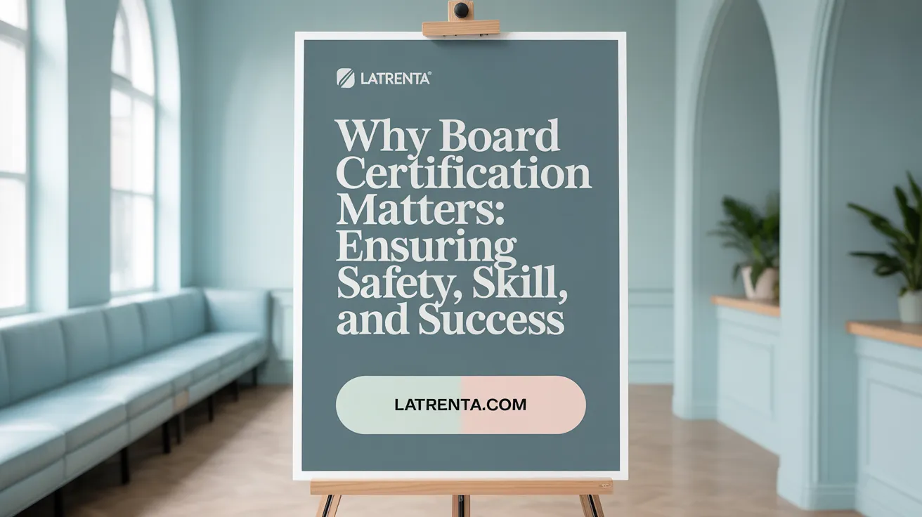 Why Board Certification Matters: Ensuring Safety, Skill, and Success