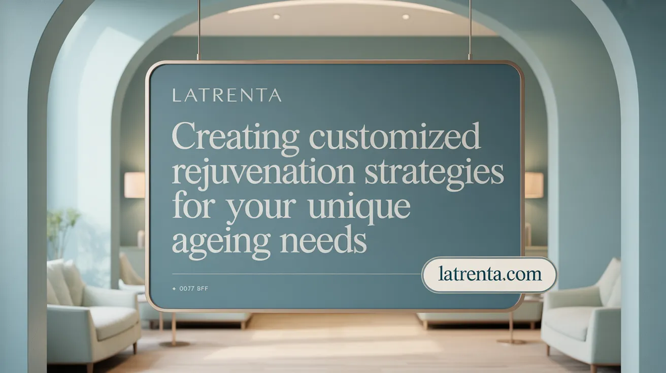 Creating Customized Rejuvenation Strategies for Your Unique Ageing Needs