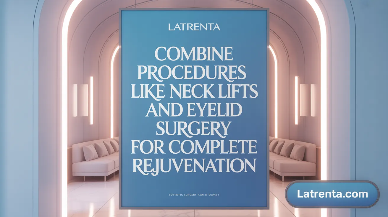Combine procedures like neck lifts and eyelid surgery for complete rejuvenation