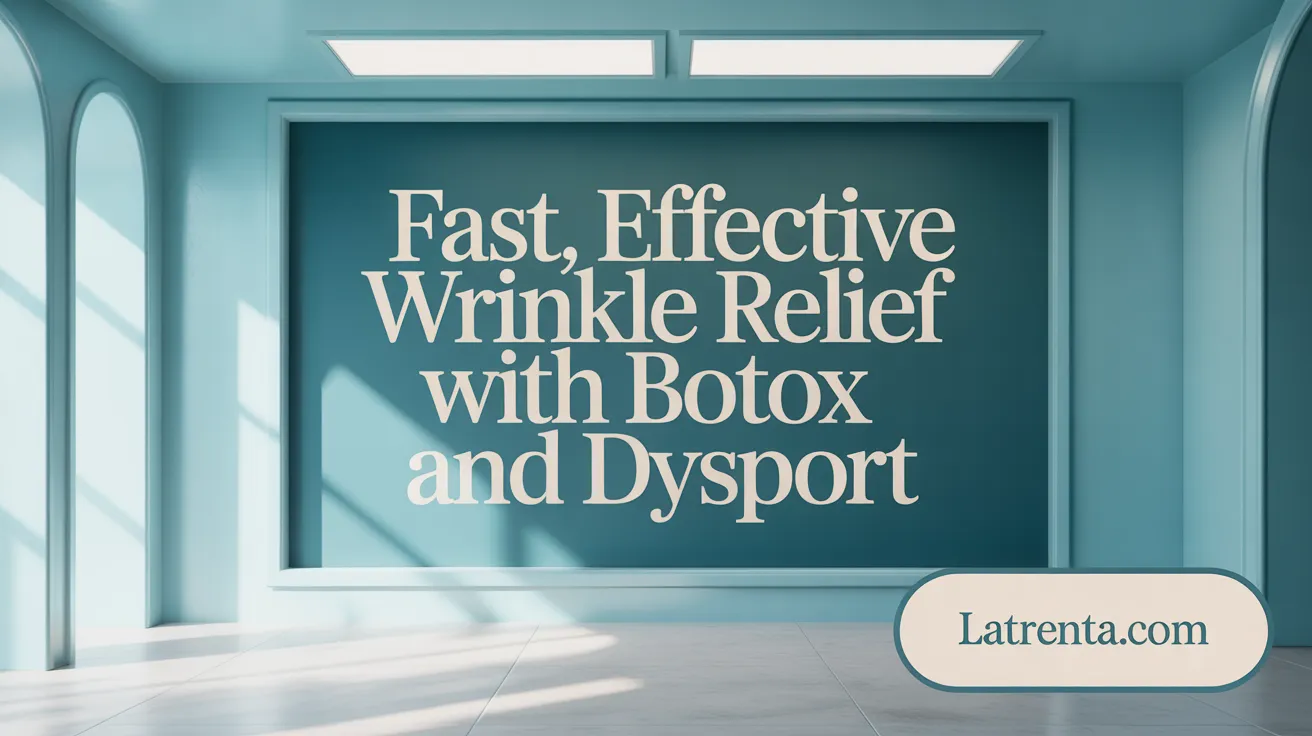 Fast, effective wrinkle relief with Botox and Dysport