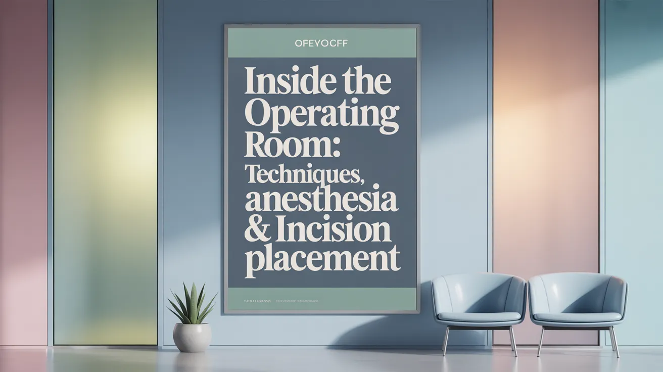 Inside the Operating Room: Techniques, Anesthesia & Incision Placement