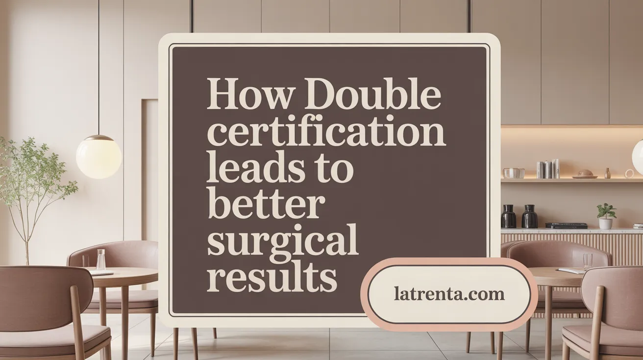 How Double Certification Leads to Better Surgical Results