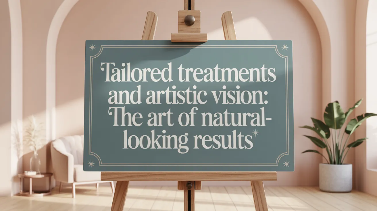 Tailored Treatments and Artistic Vision: The Art of Natural-Looking Results