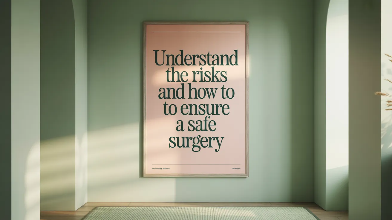 Understand the Risks and How to Ensure a Safe Surgery