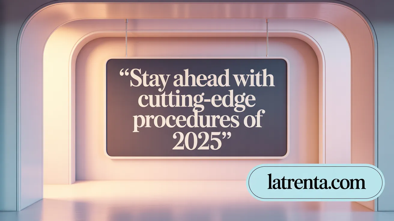 Stay Ahead with Cutting-Edge Procedures of 2025