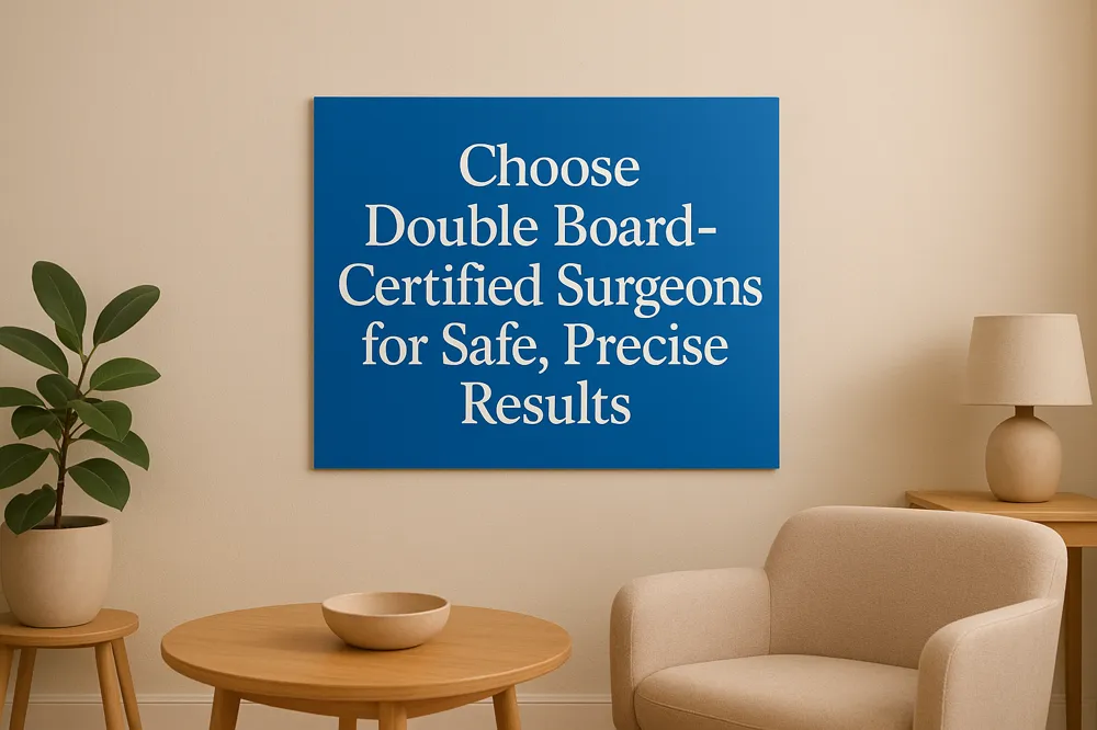 Choose Double Board-Certified Surgeons for Safe, Precise Results