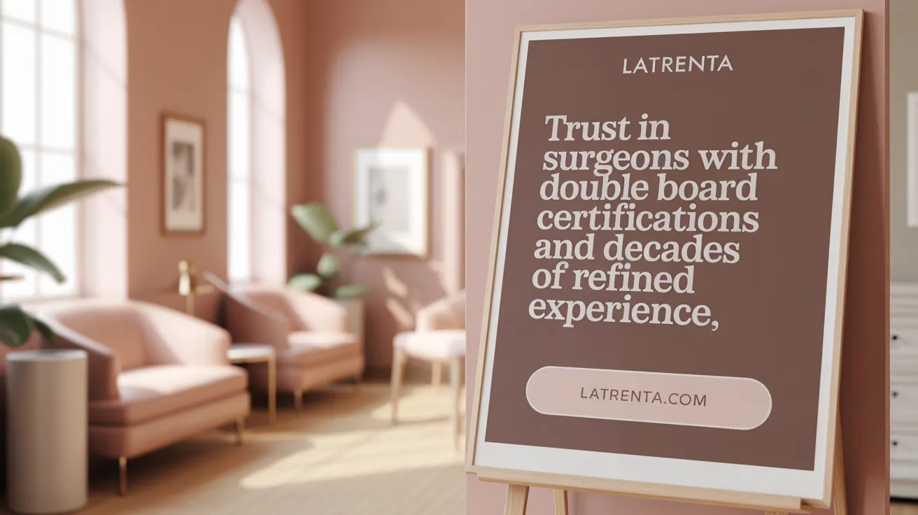 Trust in surgeons with double board certifications and decades of refined experience
